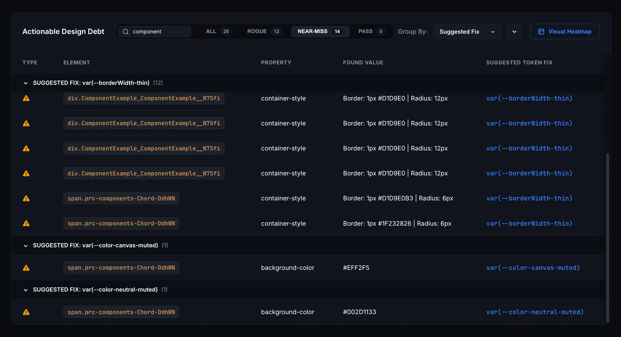 Data Table Interface
