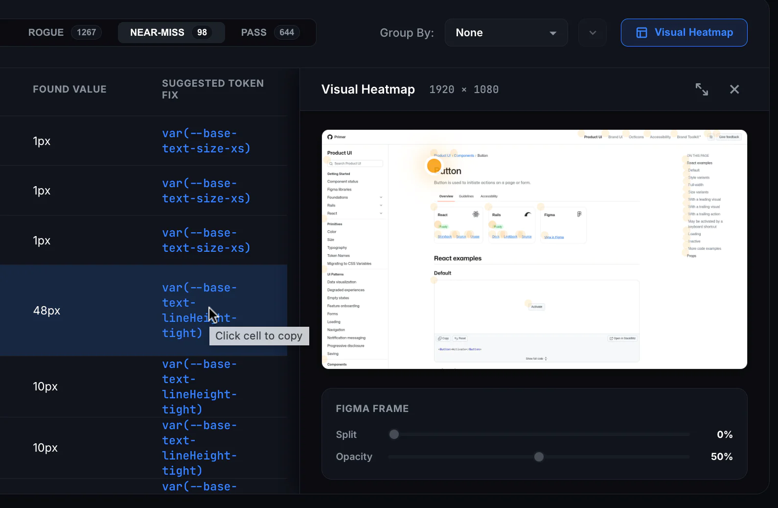 Heatmap Interface